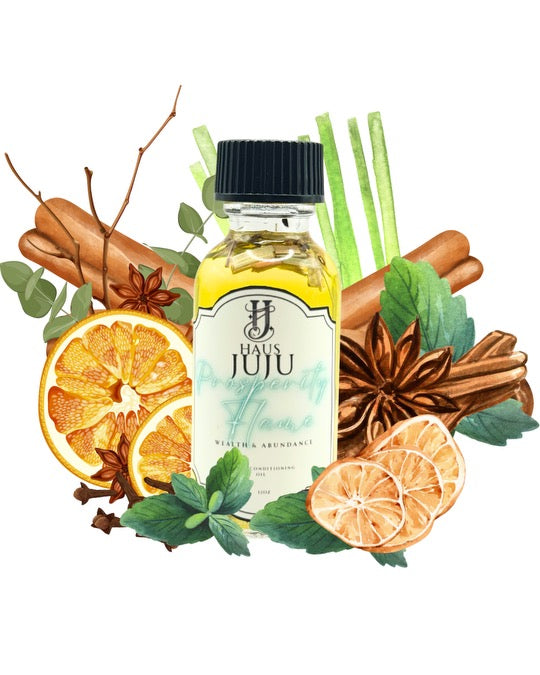 Prosperity Flame| Herbal Blend Conditioning Oil | Manifestation Oil